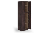 Valleywood Cabinetry 24-in W x 96-in H x 24-in D Rustic Hickory Pantry Ready To Assemble Plywood Cabinet (Flat Panel Shaker Door Style)