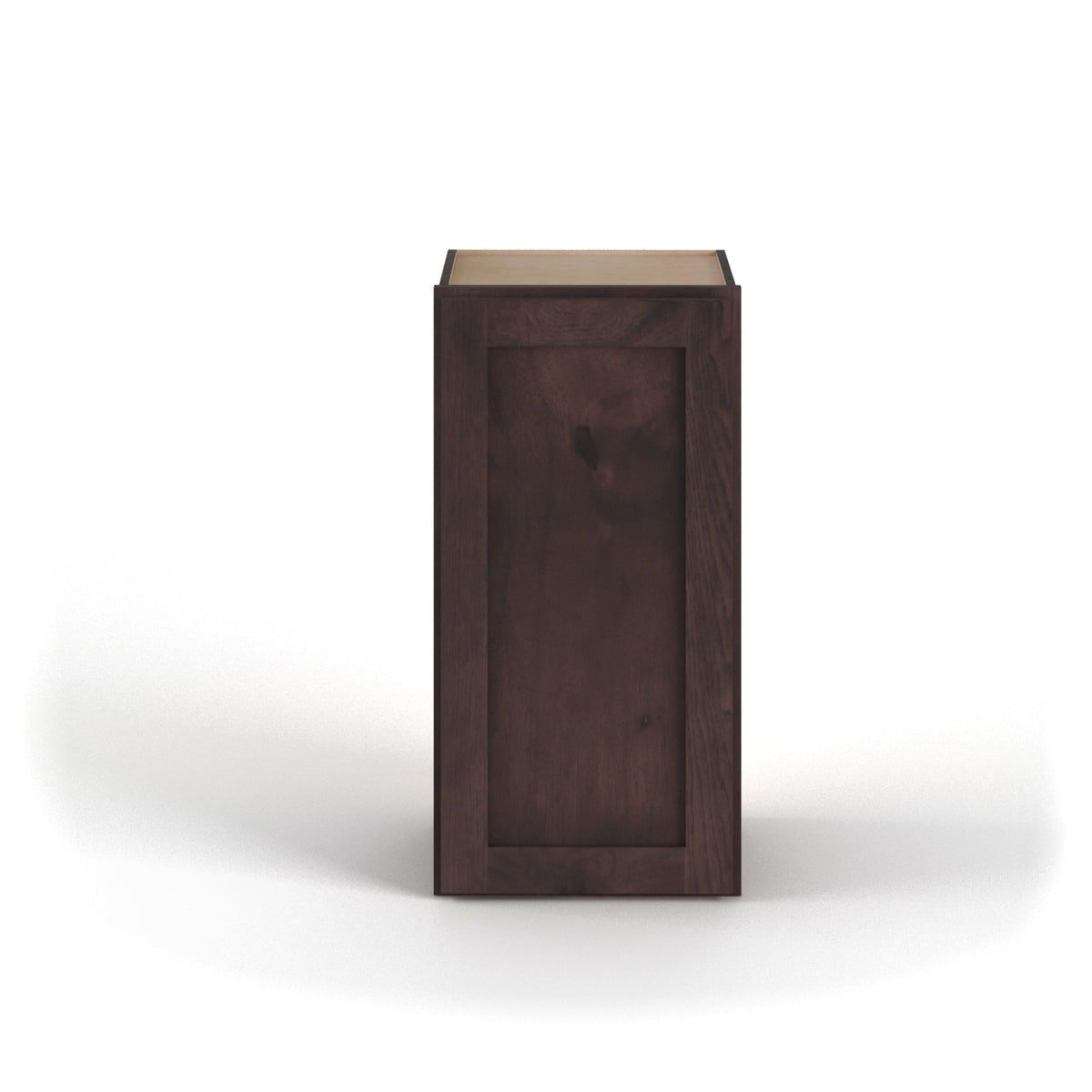 Valleywood Cabinetry 9-in W x 42-in H x 12-in D Rustic Hickory Wall Ready To Assemble Plywood Cabinet (Flat Panel Shaker Door Style)