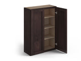 Valleywood Cabinetry 33-in W x 30-in H x 12-in D Rustic Hickory Wall Ready To Assemble Plywood Cabinet (Flat Panel Shaker Door Style)