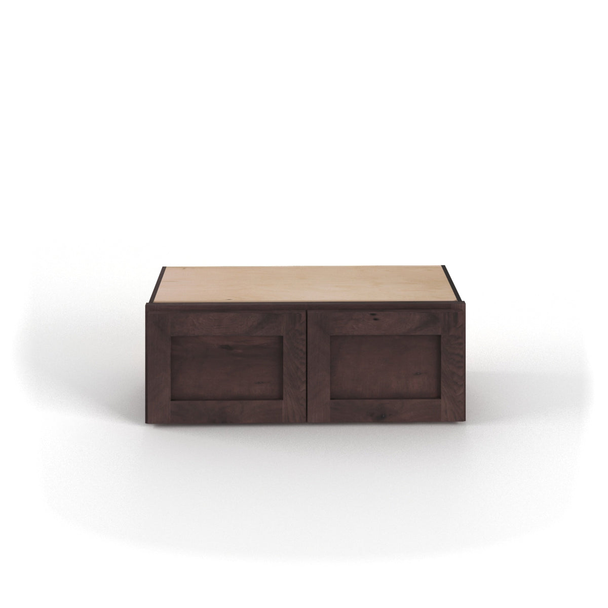 Valleywood Cabinetry 30-in W x 12-in H x 12-in D Rustic Hickory Wall Ready To Assemble Plywood Cabinet (Flat Panel Shaker Door Style)