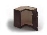 Valleywood Cabinetry 24-in W x 30-in H x 24-in D Rustic Hickory L-shaped Corner Wall Ready To Assemble Plywood Cabinet (Flat Panel Shaker Style)
