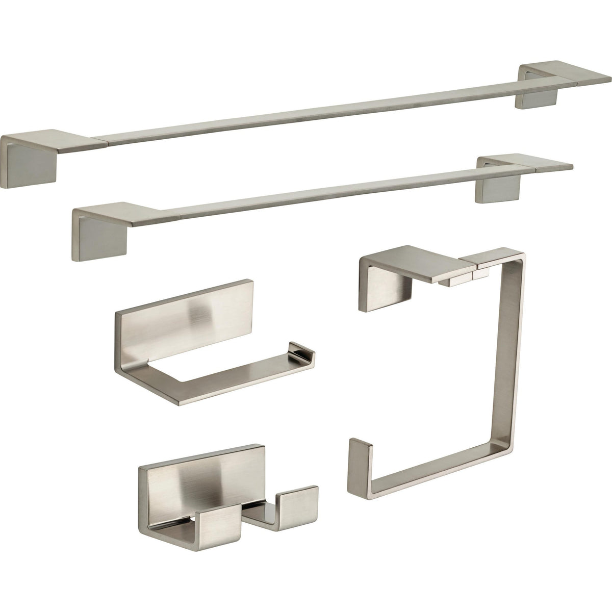 Delta Vero Double Towel Hook in Brilliance Stainless Steel, 1.7 in H x 4 in W x 2.3 in D