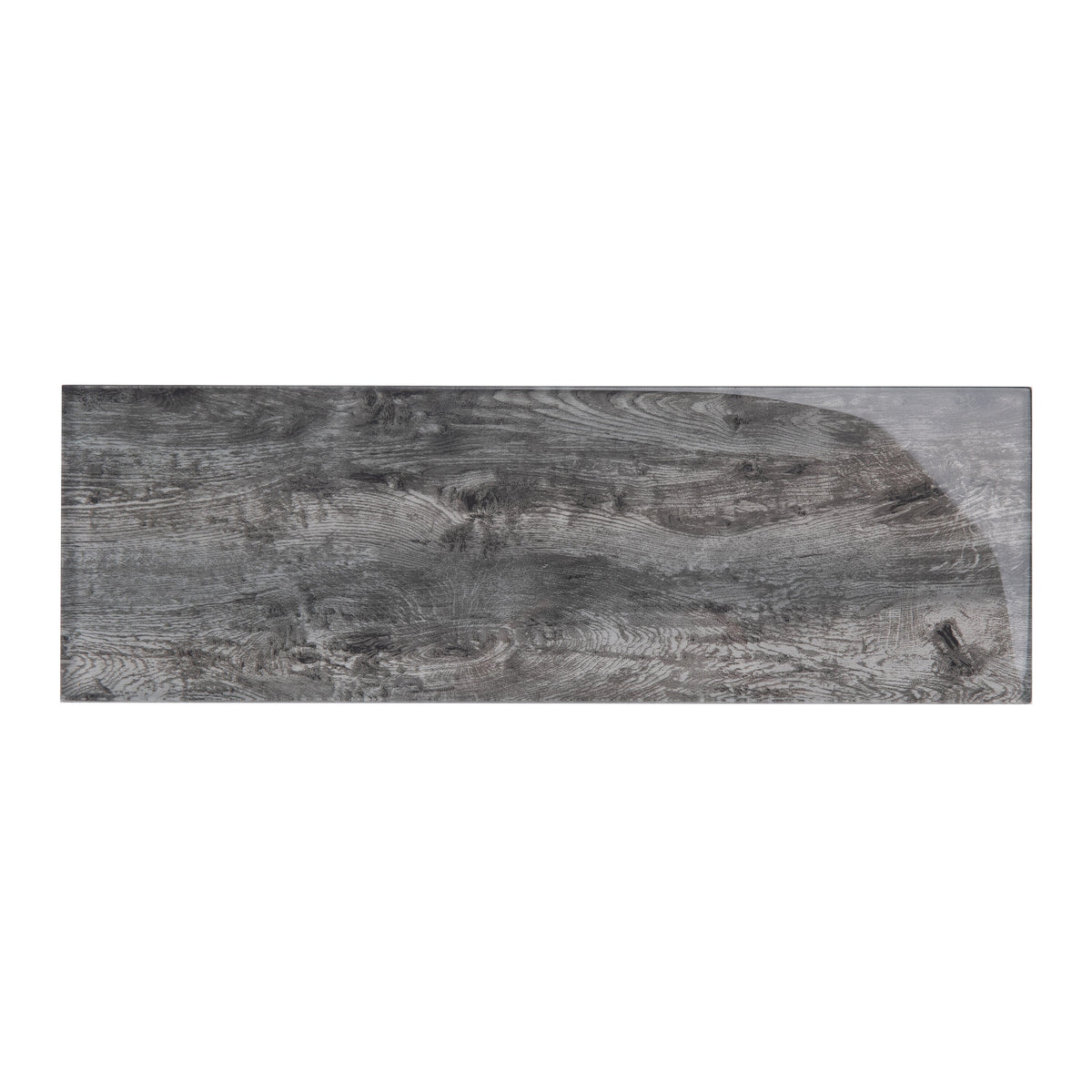 Giorbello (Sample) Platinum Oak 4-in x 12-in Glossy Glass Wood Look Wall Tile