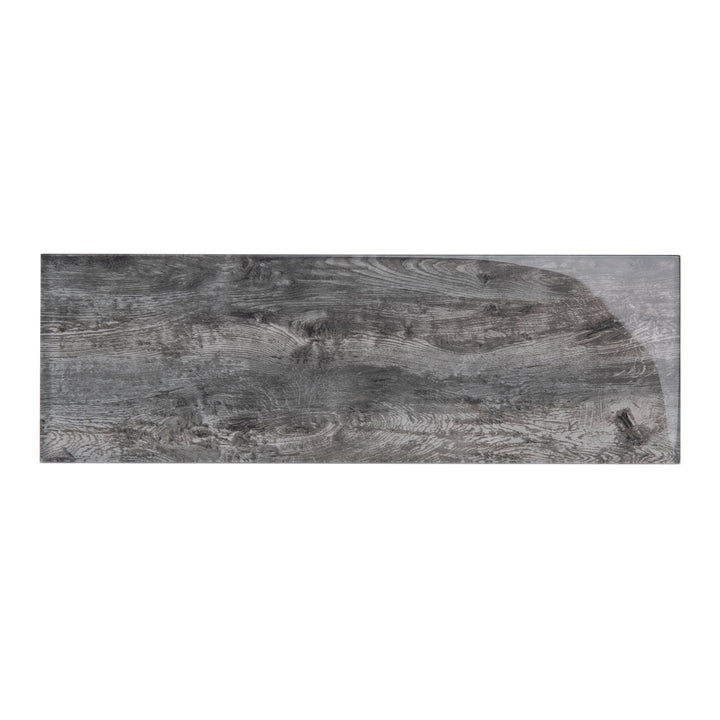 Giorbello (Sample) Platinum Oak 4-in x 12-in Glossy Glass Wood Look Wall Tile