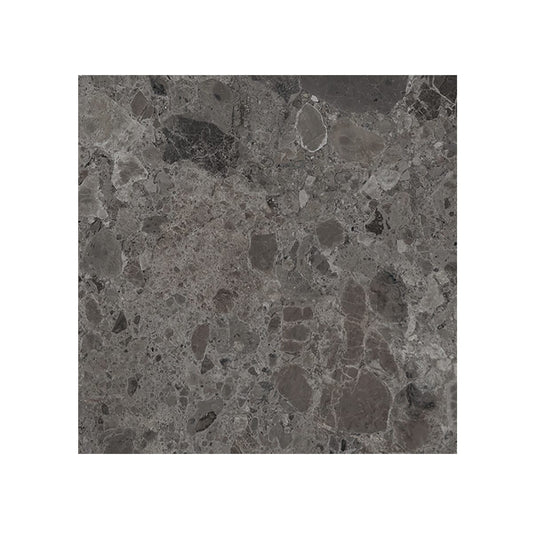 Giorbello (Sample) Ambience Terrazzo Deep Gray 24-in x 24-in Matte Porcelain Stone Look Floor and Wall Tile
