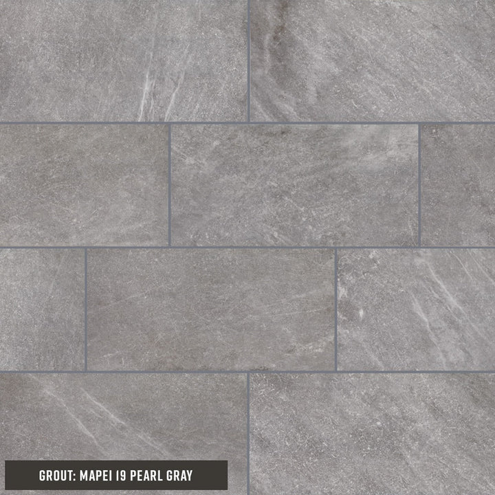 STAINMASTER Harbor Gray 12-in x 24-in Matte Porcelain Floor and Wall Tile product image