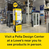 Pella 150 Series New Construction 35-1/2-in x 65-1/2-in White Vinyl Low-E Argon Double-Hung Window, Full Screen Included