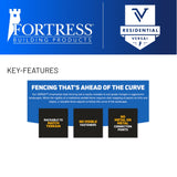 Fortress Building Products Versai 5-ft H x 4-ft W Gloss Black Powder-coated Galvanized Steel Spaced Picket Flat-top Privacy Walk-thru Fence Gate