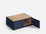 Valleywood Cabinetry 36-in W x 18-in H x 24-in D Marine Blue Birch Wall Ready To Assemble Plywood Cabinet (Flat Panel Shaker Door Style)