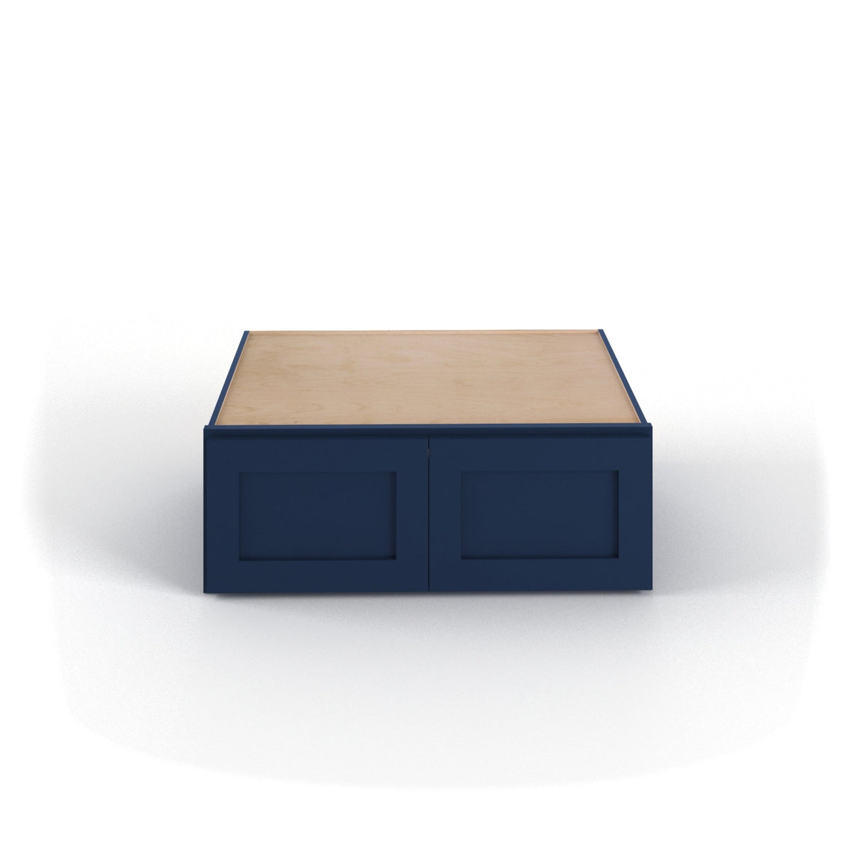 Valleywood Cabinetry 36-in W x 18-in H x 24-in D Marine Blue Birch Wall Ready To Assemble Plywood Cabinet (Flat Panel Shaker Door Style)