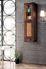 James Martin Vanities Addison 14.9-in x 55.6-in x 14.9-in Mid-century Acacia Soft Close Bathroom Wall Cabinet