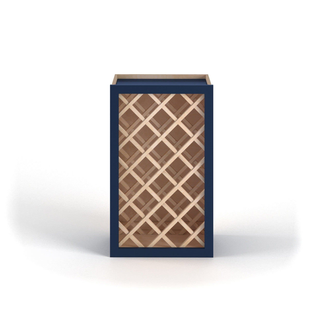 Valleywood Cabinetry 15-in W x 42-in H x 12-in D Marine Blue Birch Open Cube Organizer Wall Ready To Assemble Plywood Cabinet (Flat Panel Style)
