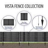 YARDLINK 4-ft x 6-ft Cedar Semi-privacy No Dig Fence Panel