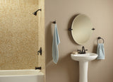 Moen Caldwell Double Hook Mediterranean Bronze Towel Hook, Wall-Mount