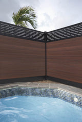 Infinity Euro 6-ft H x 6-ft W Lattice- Black Rose Privacy Composite Fence Panel