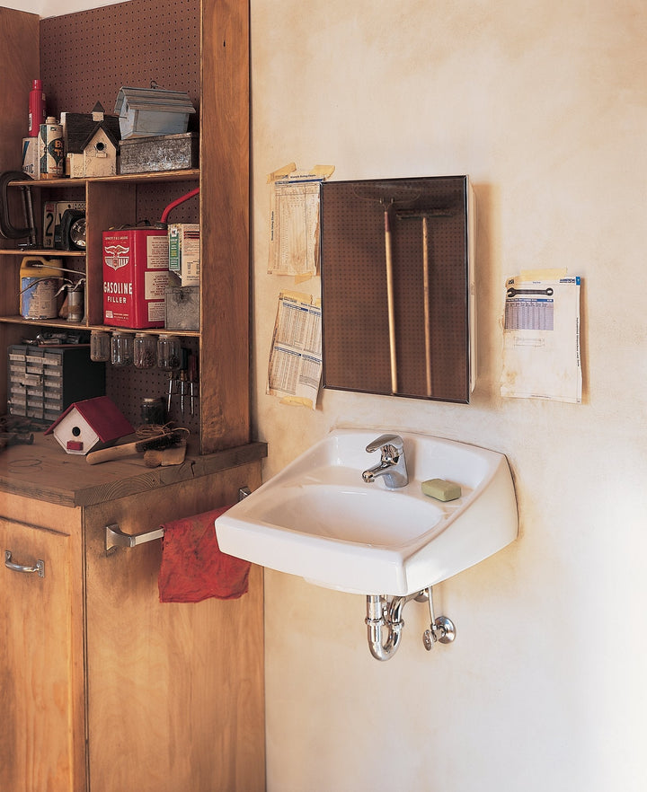 American Standard Lucerne Wall-Mounted Bathroom Sink, Center Faucet Hole, White, 21-1/4 in.