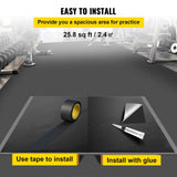 VEVOR 79.2-in W x 470.4-in L x 0.06-in T Interlocking PVC Plastic Gym Floor Roll (324.72-sq ft)