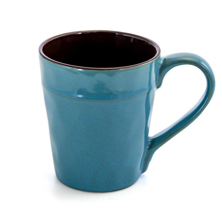 Sea Glass 16-Piece Modern Turquoise Stoneware Dinnerware Set (Service for 4)
