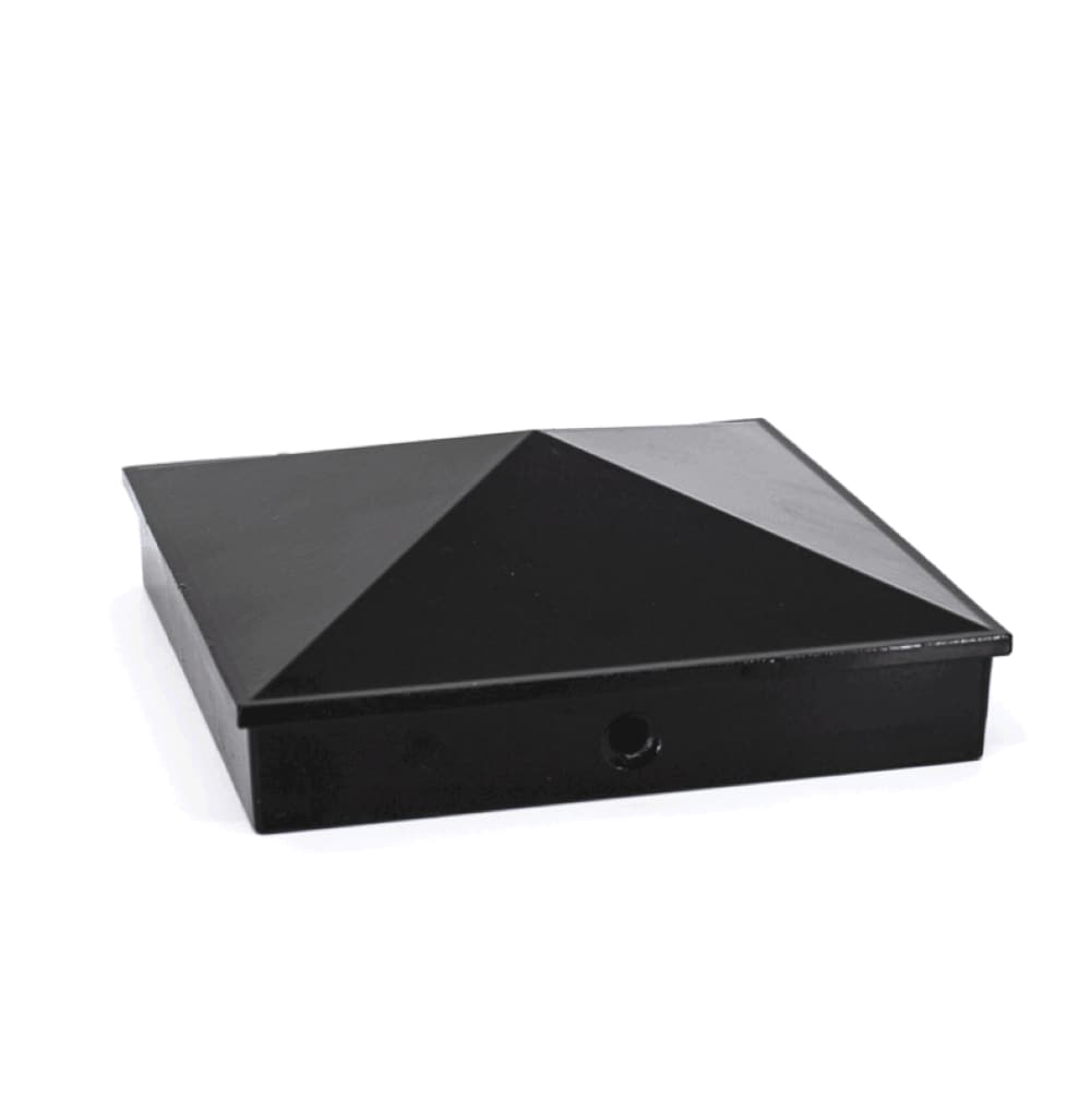 TITAN BUILDING PRODUCTS 6-in x 6-in Post caps Black Aluminum Deck Post Cap