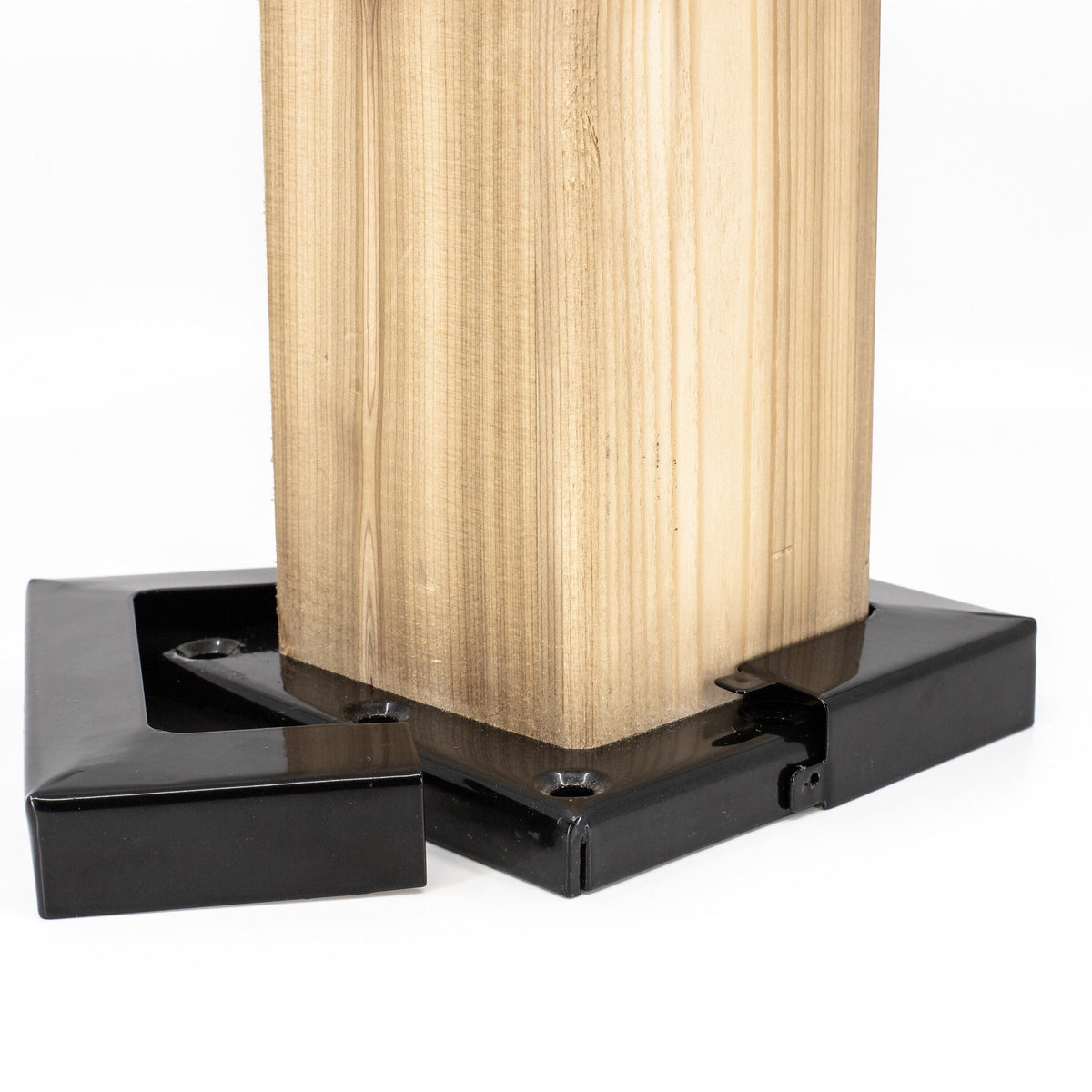 TITAN BUILDING PRODUCTS 4-in x 4-in Black Metal Deck Post Base Trim