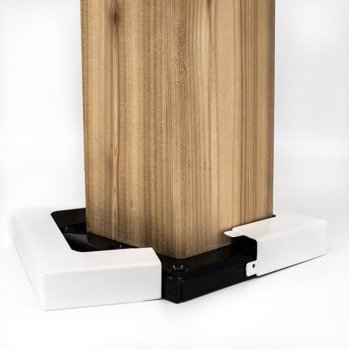 TITAN BUILDING PRODUCTS 4-in x 4-in White Metal Deck Post Base Trim