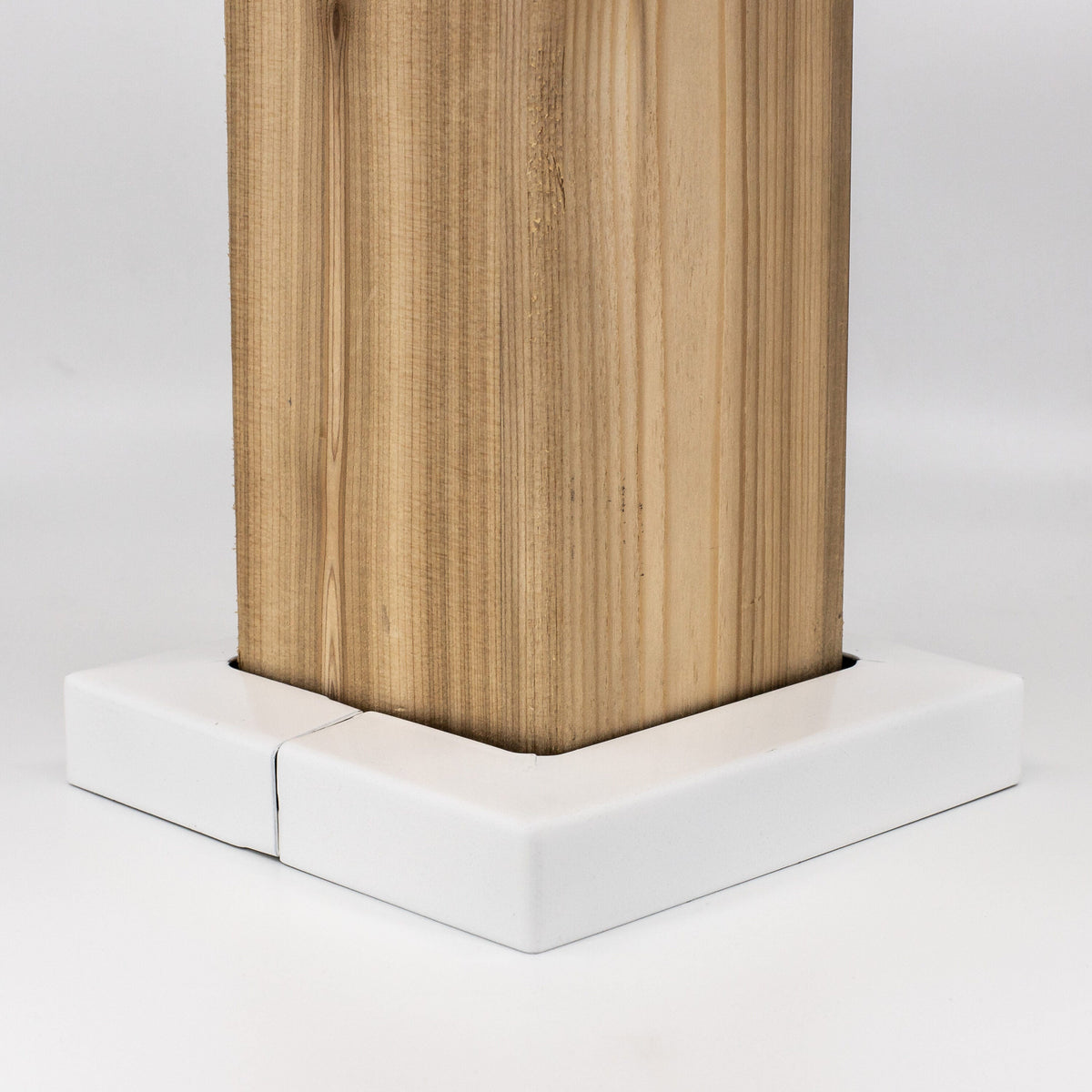 TITAN BUILDING PRODUCTS 6-in x 6-in White Metal Deck Post Base Trim