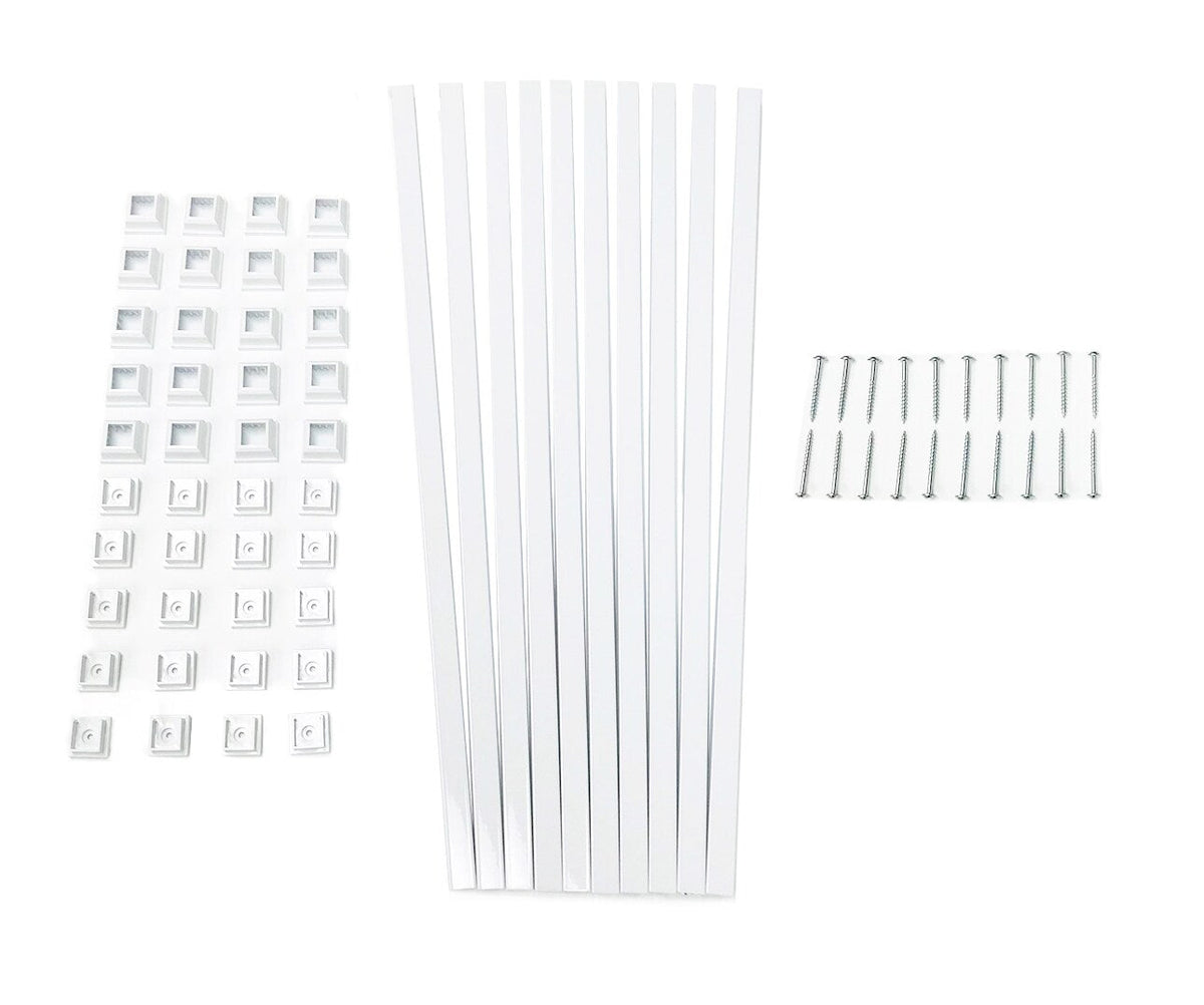 TITAN BUILDING PRODUCTS 3/4-in x 25-in Snap'n Lock Balusters White Aluminum Square Deck Baluster (10-Pack)