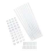 TITAN BUILDING PRODUCTS 3/4-in x 25-in Snap'n Lock Balusters White Aluminum Square Deck Baluster (10-Pack)