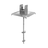 TITAN BUILDING PRODUCTS 27-in x 12.25-in Deck foot anchor Galvanized Steel Support Bracket