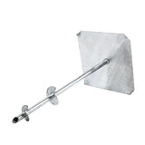 TITAN BUILDING PRODUCTS 51-in x 12.25-in Deck foot anchor Galvanized Steel Support Bracket