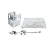 TITAN BUILDING PRODUCTS 39-in x 12.25-in Deck foot anchor Galvanized Steel Support Bracket
