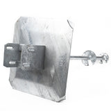 TITAN BUILDING PRODUCTS 12.25-in x 12.25-in Deck foot anchor Galvanized Steel Support Bracket