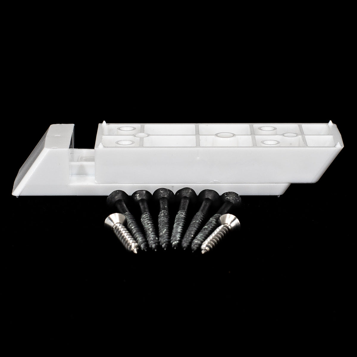 TITAN BUILDING PRODUCTS 3.5-in x 1.5-in Shadow rail connectors Polycarbonate Plastic Stair Connector
