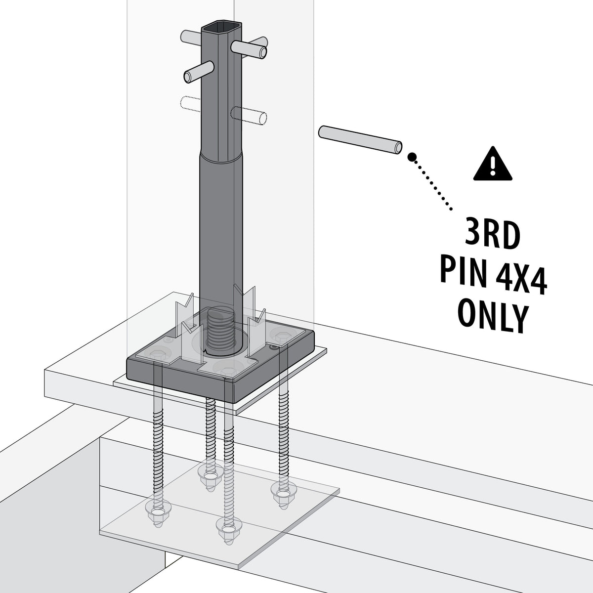 TITAN BUILDING PRODUCTS 3.5-in x 3.5-in Structural post anchor Hot Zinc Galvanized Steel Post Connector
