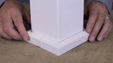 TITAN BUILDING PRODUCTS 4-in x 4-in White Metal Deck Post Base Trim
