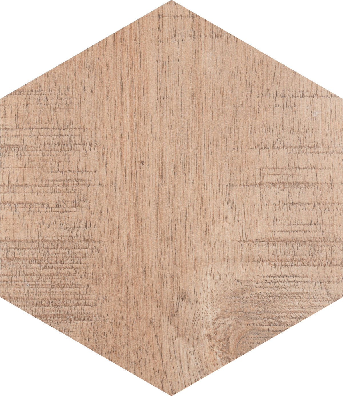 Affinity Tile Sawnwood Hex Brown 9-in x 10-in Multi-finish Porcelain Wood look Hexagon Floor and Wall Tile product image