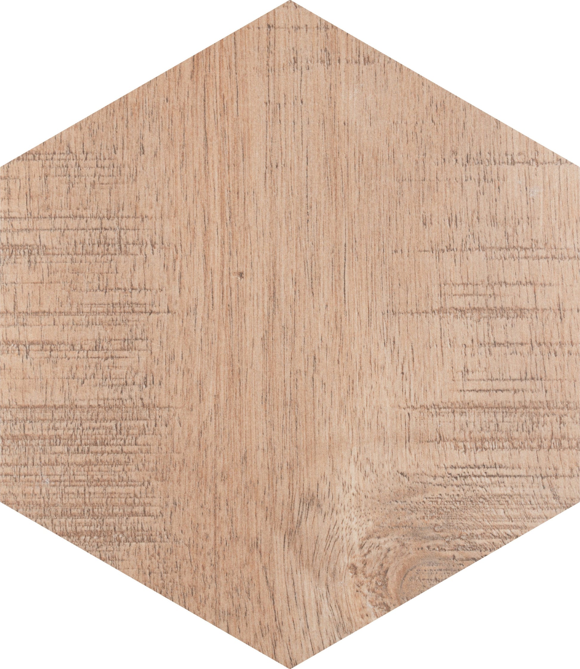 Affinity Tile Sawnwood Hex Brown 9-in x 10-in Multi-finish Porcelain Wood look Hexagon Floor and Wall Tile product image