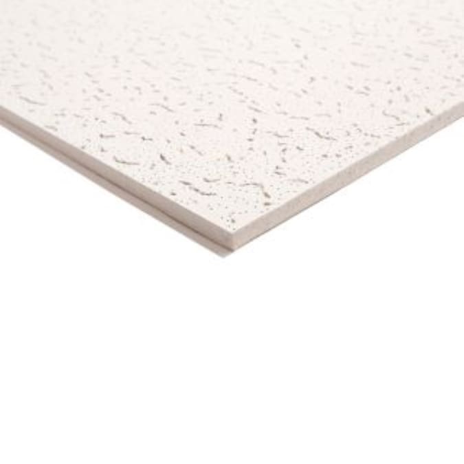 USG Ceilings 4-ft x 2-ft White Mineral Fiber Drop Ceiling Tile (4-Pack, 32-sq ft / Case)