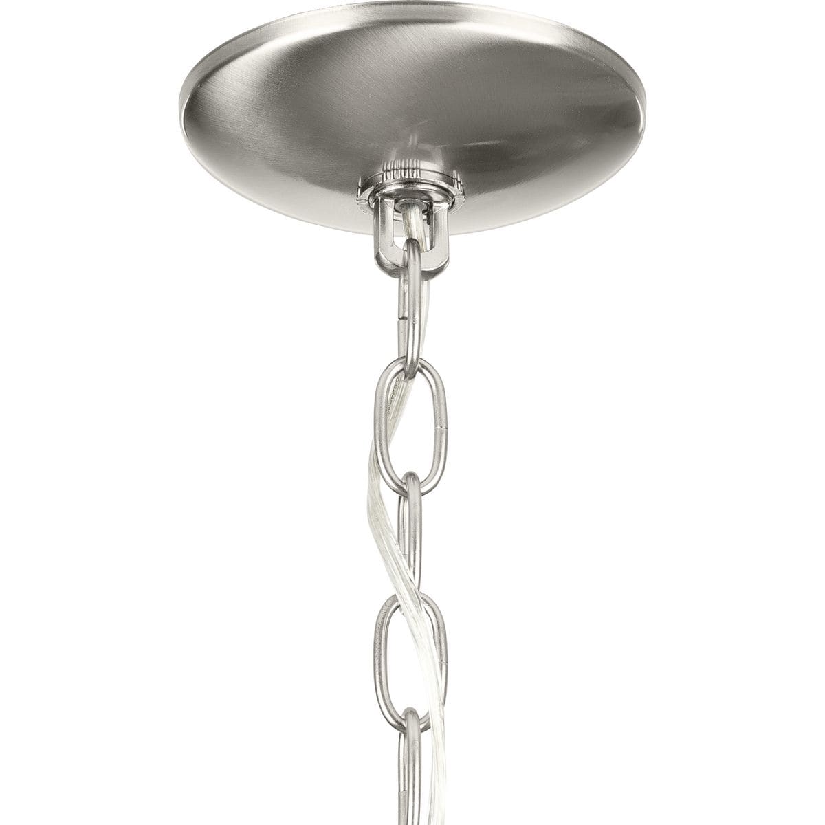 Progress Lighting Gather 5-Light Brushed Nickel Traditional Chandelier