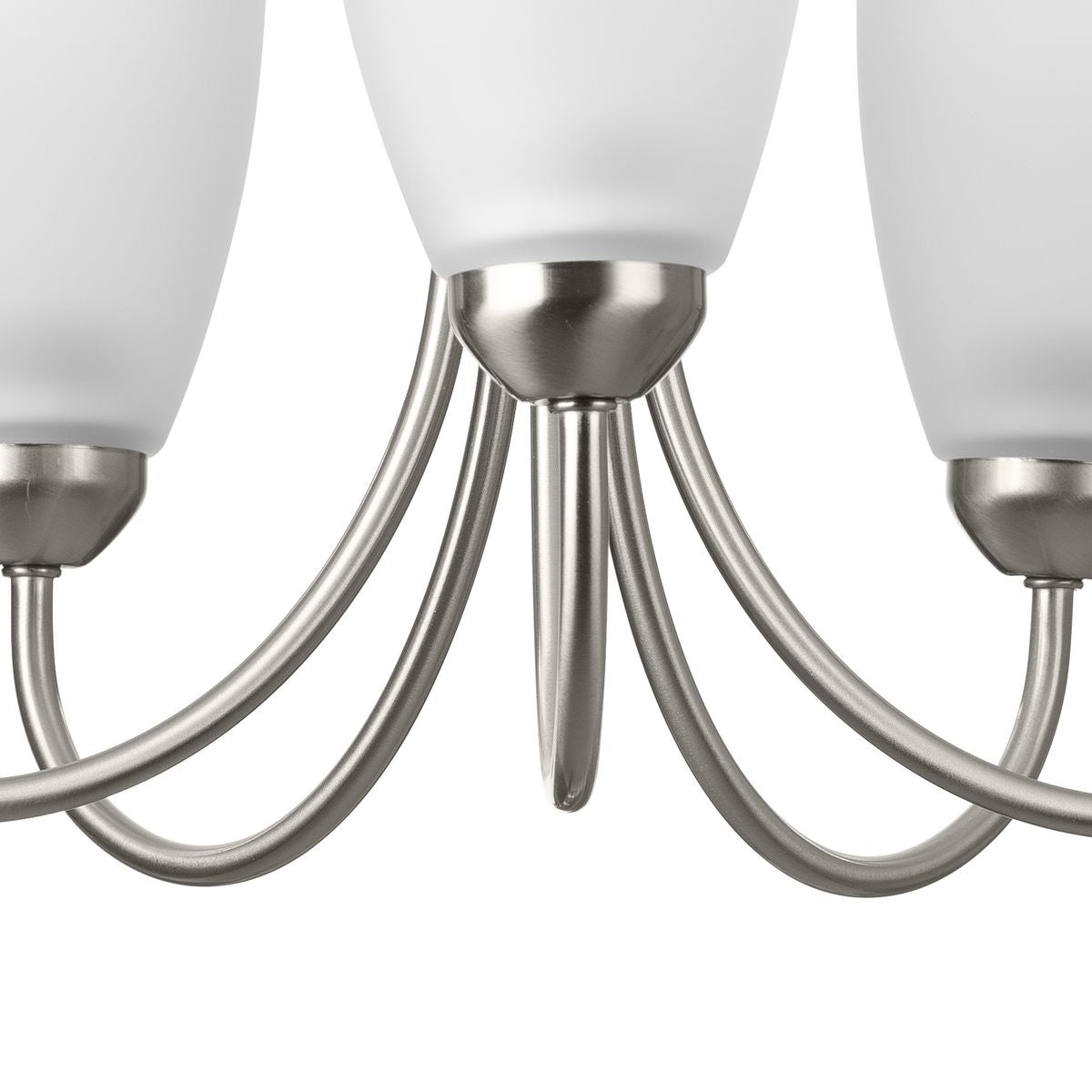 Progress Lighting Gather 5-Light Brushed Nickel Traditional Chandelier