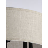 Progress Lighting Drum Shade 5-Light Matte Black Farmhouse Chandelier