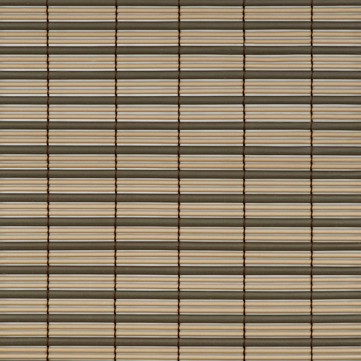 Achim Cordless Veranda 0.25-in Slat Width 30-in x 72-in Cordless Cocoa/Almond Vinyl Room Darkening Roll-Up Blinds