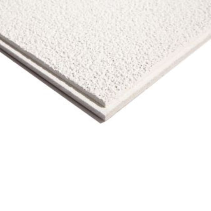 USG Ceilings 4-ft x 2-ft White Mineral Fiber Drop Ceiling Plank (6-Pack, 48-sq ft / Case)