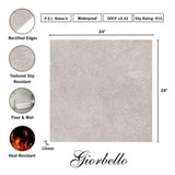 Giorbello Ambience Natural Ivory 24-in x 24-in Matte Porcelain Stone Look Floor Tile (12-sq. ft/ Carton)