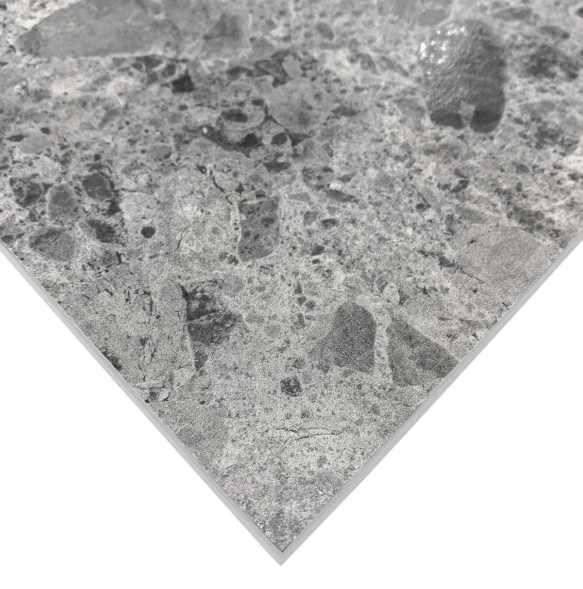 Giorbello Ambience Terrazzo Gray 24-in x 24-in Matte Porcelain Stone Look Floor Tile (12-sq. ft/ Carton)