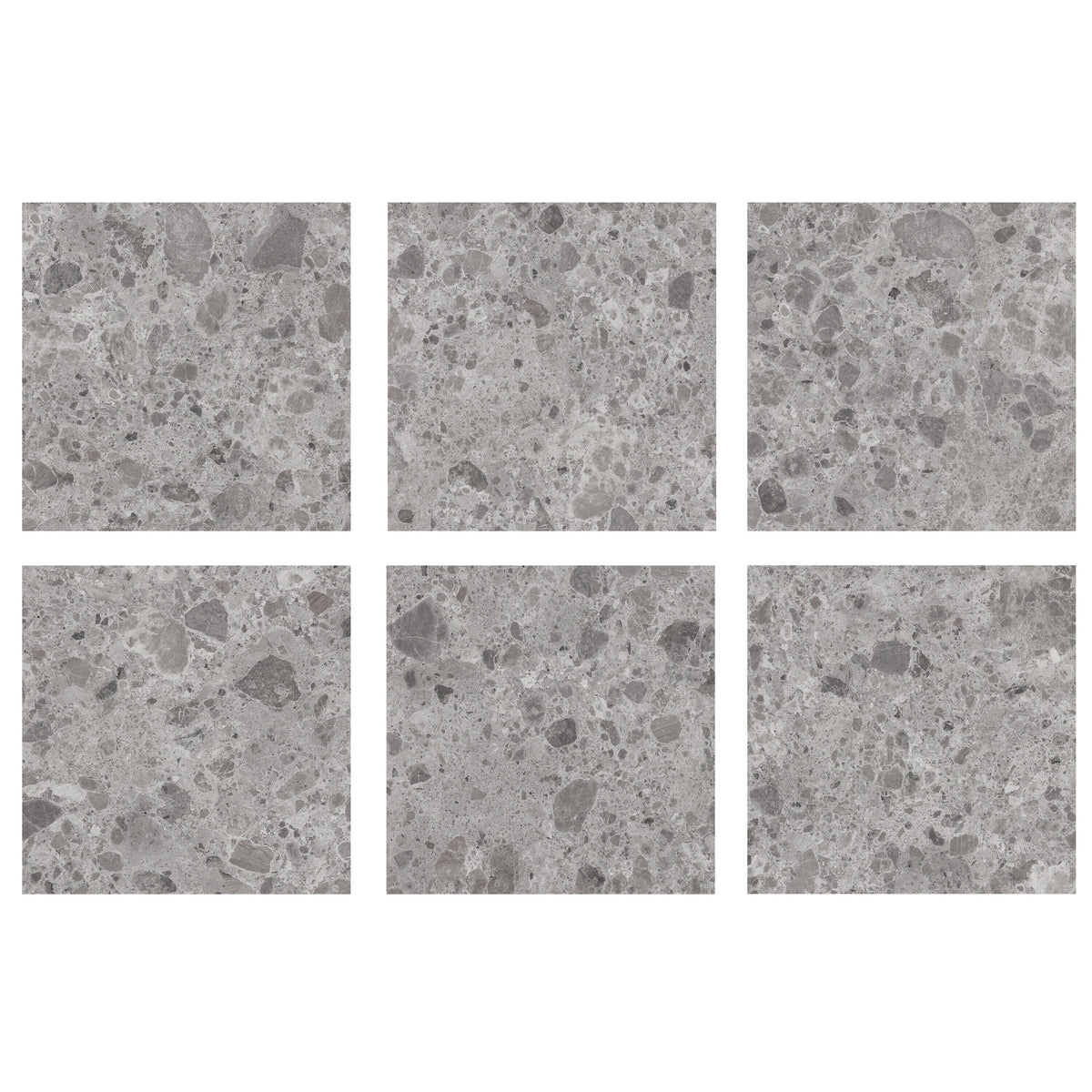 Giorbello Ambience Terrazzo Gray 24-in x 24-in Matte Porcelain Stone Look Floor Tile (12-sq. ft/ Carton)