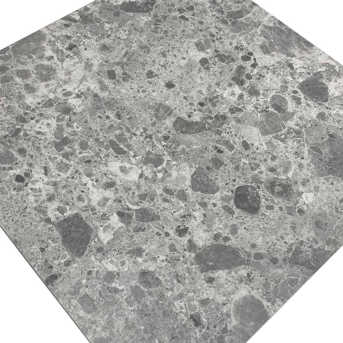 Giorbello Ambience Terrazzo Gray 24-in x 24-in Matte Porcelain Stone Look Floor Tile (12-sq. ft/ Carton)