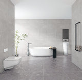 Giorbello (Sample) Ambience Terrazzo Gray 24-in x 24-in Matte Porcelain Stone Look Floor and Wall Tile