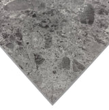 Giorbello (Sample) Ambience Terrazzo Deep Gray 24-in x 24-in Matte Porcelain Stone Look Floor and Wall Tile