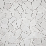 Giorbello (Sample) White 12-in x 12-in Matte Marble Look Floor and Wall Tile